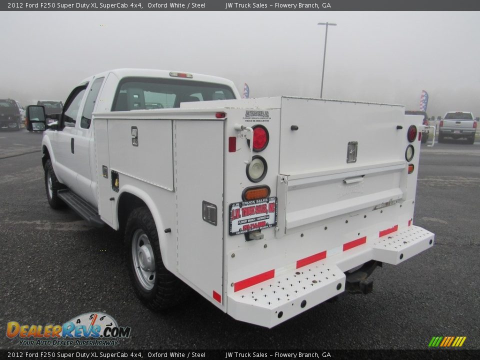 2012 Ford F250 Super Duty XL SuperCab 4x4 Oxford White / Steel Photo #3