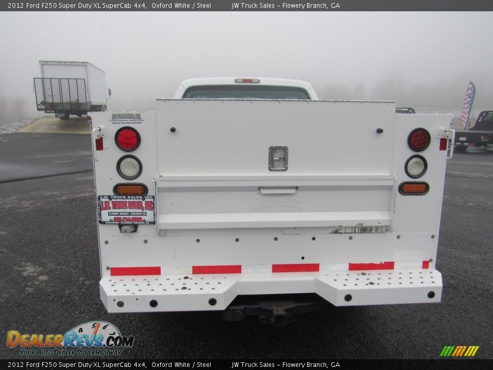 2012 Ford F250 Super Duty XL SuperCab 4x4 Oxford White / Steel Photo #4