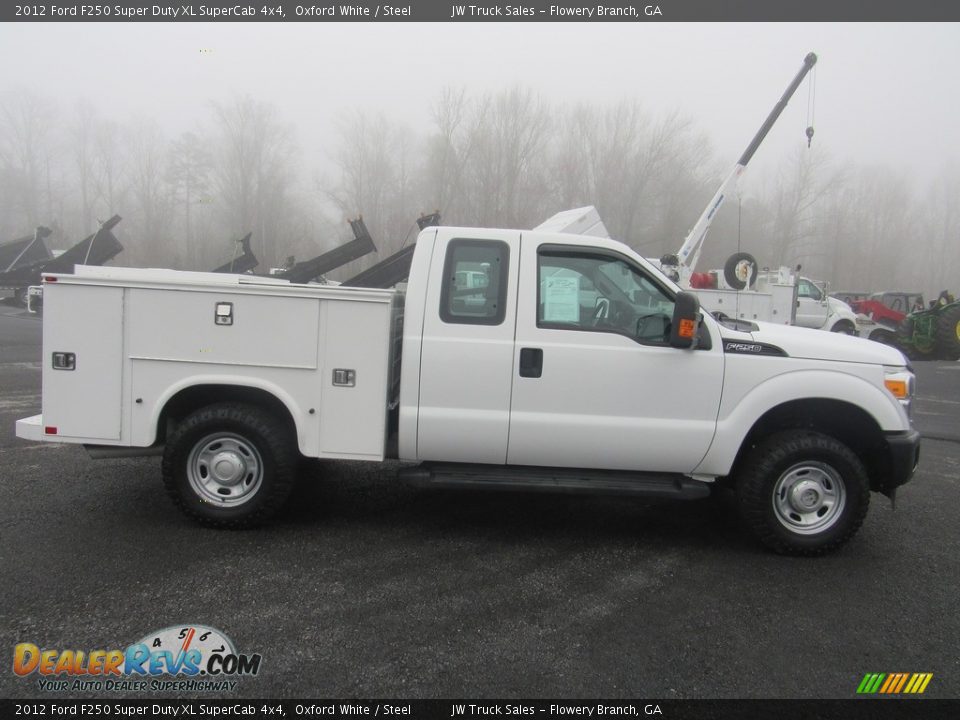 2012 Ford F250 Super Duty XL SuperCab 4x4 Oxford White / Steel Photo #6