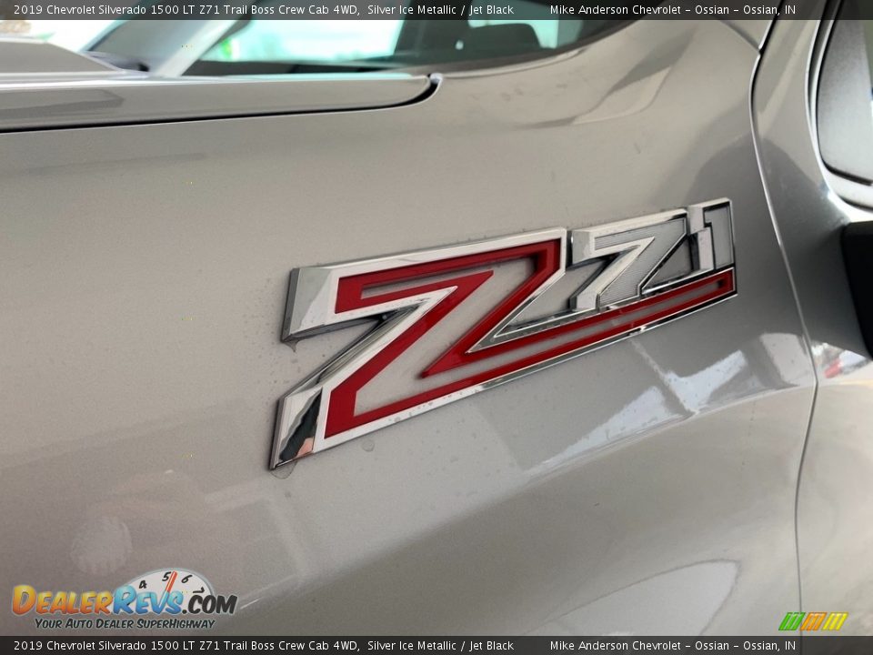 2019 Chevrolet Silverado 1500 LT Z71 Trail Boss Crew Cab 4WD Silver Ice Metallic / Jet Black Photo #16