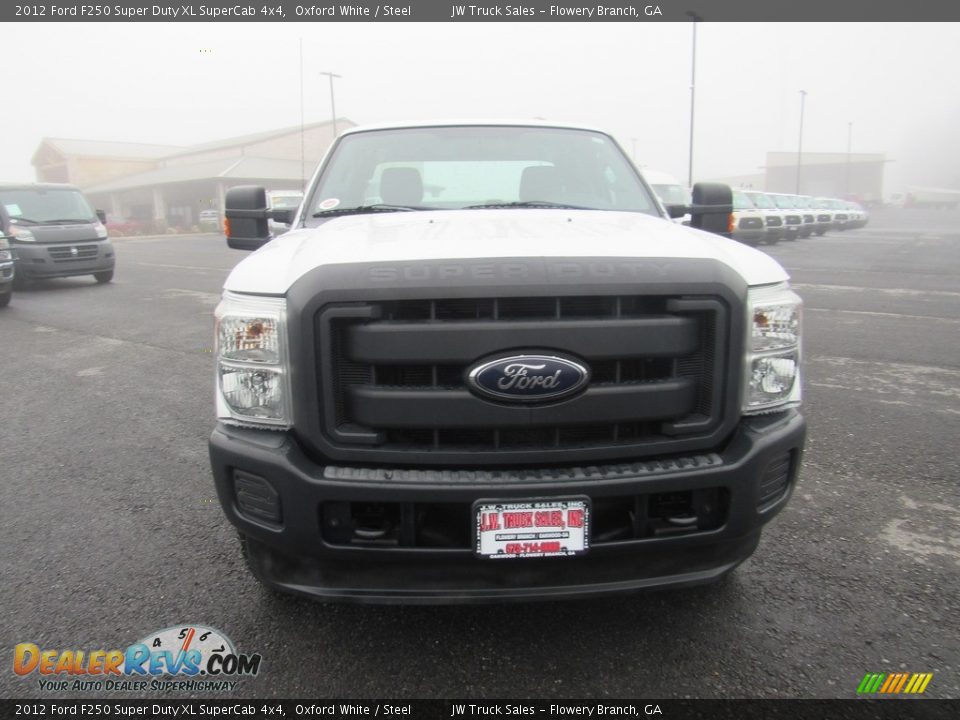 2012 Ford F250 Super Duty XL SuperCab 4x4 Oxford White / Steel Photo #8
