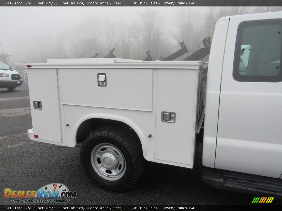 2012 Ford F250 Super Duty XL SuperCab 4x4 Oxford White / Steel Photo #9