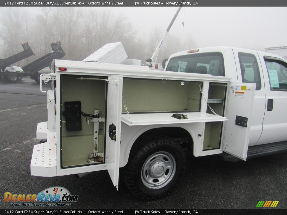 2012 Ford F250 Super Duty XL SuperCab 4x4 Oxford White / Steel Photo #10
