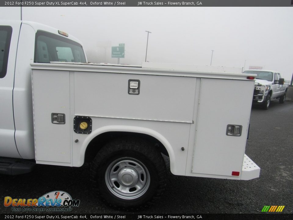 2012 Ford F250 Super Duty XL SuperCab 4x4 Oxford White / Steel Photo #15