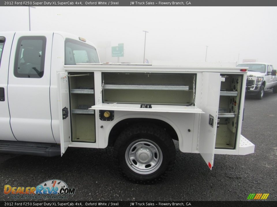 2012 Ford F250 Super Duty XL SuperCab 4x4 Oxford White / Steel Photo #16