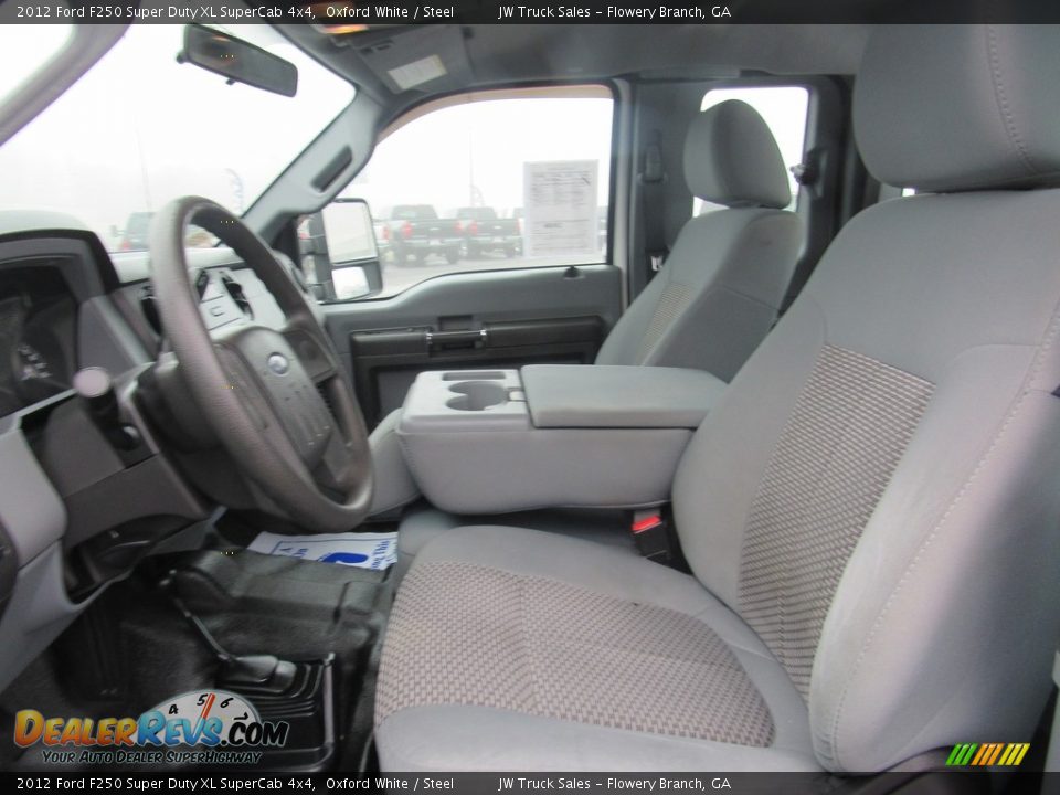 2012 Ford F250 Super Duty XL SuperCab 4x4 Oxford White / Steel Photo #19