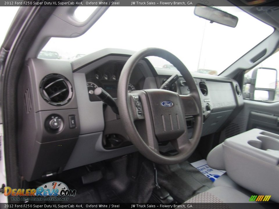 2012 Ford F250 Super Duty XL SuperCab 4x4 Oxford White / Steel Photo #21