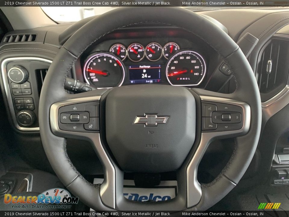 2019 Chevrolet Silverado 1500 LT Z71 Trail Boss Crew Cab 4WD Silver Ice Metallic / Jet Black Photo #30