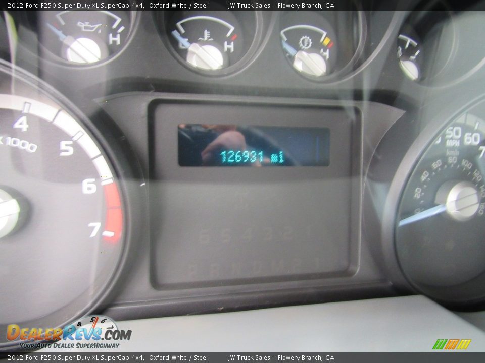 2012 Ford F250 Super Duty XL SuperCab 4x4 Oxford White / Steel Photo #22