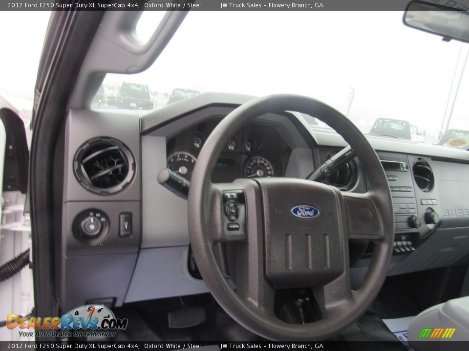 2012 Ford F250 Super Duty XL SuperCab 4x4 Oxford White / Steel Photo #23