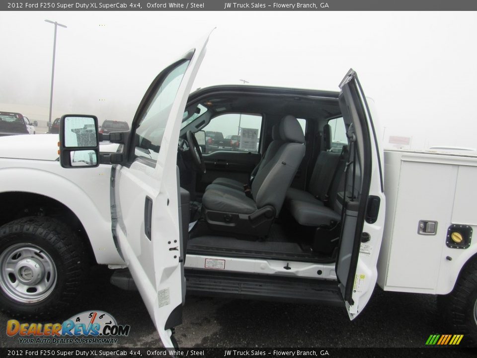 2012 Ford F250 Super Duty XL SuperCab 4x4 Oxford White / Steel Photo #34