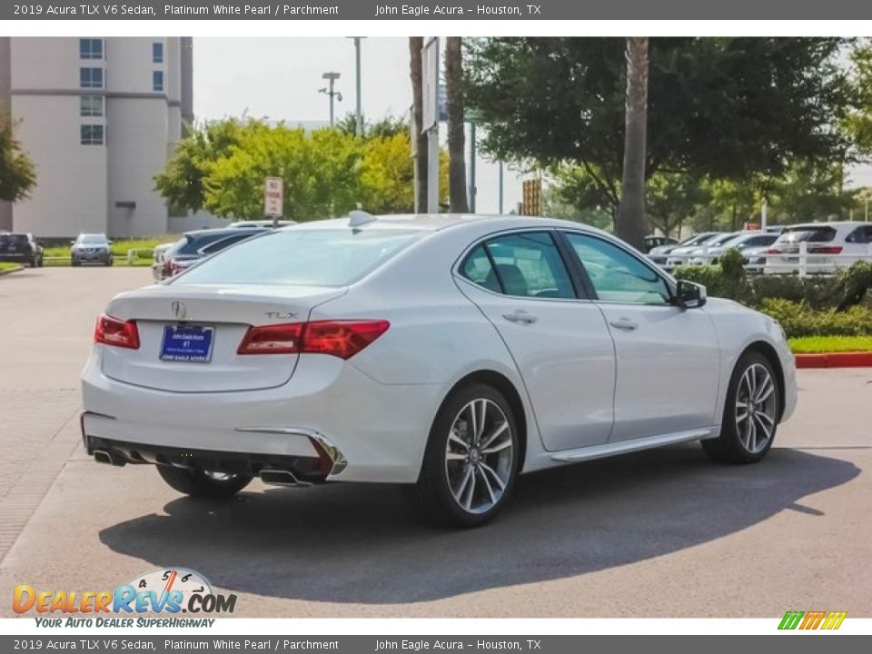2019 Acura TLX V6 Sedan Platinum White Pearl / Parchment Photo #7