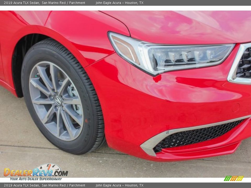 2019 Acura TLX Sedan San Marino Red / Parchment Photo #10