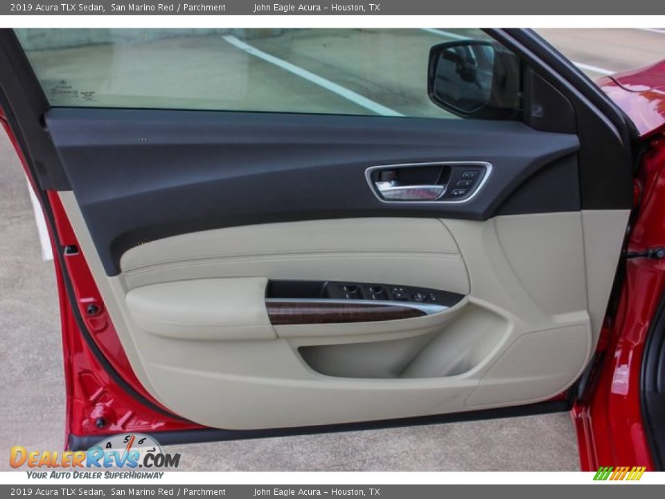 2019 Acura TLX Sedan San Marino Red / Parchment Photo #12