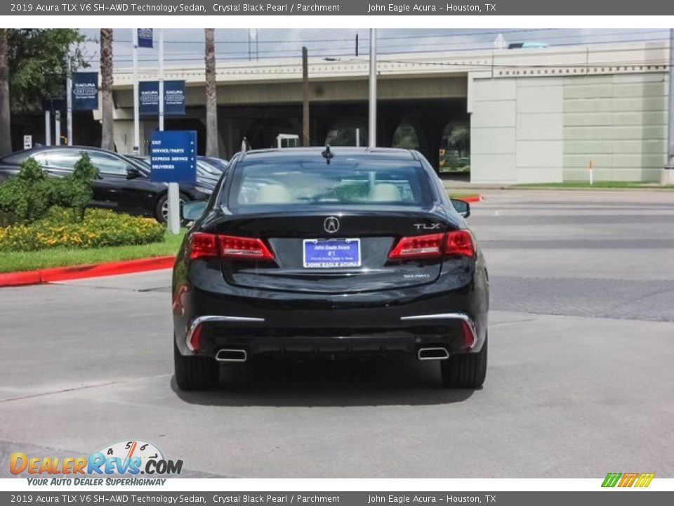 2019 Acura TLX V6 SH-AWD Technology Sedan Crystal Black Pearl / Parchment Photo #6