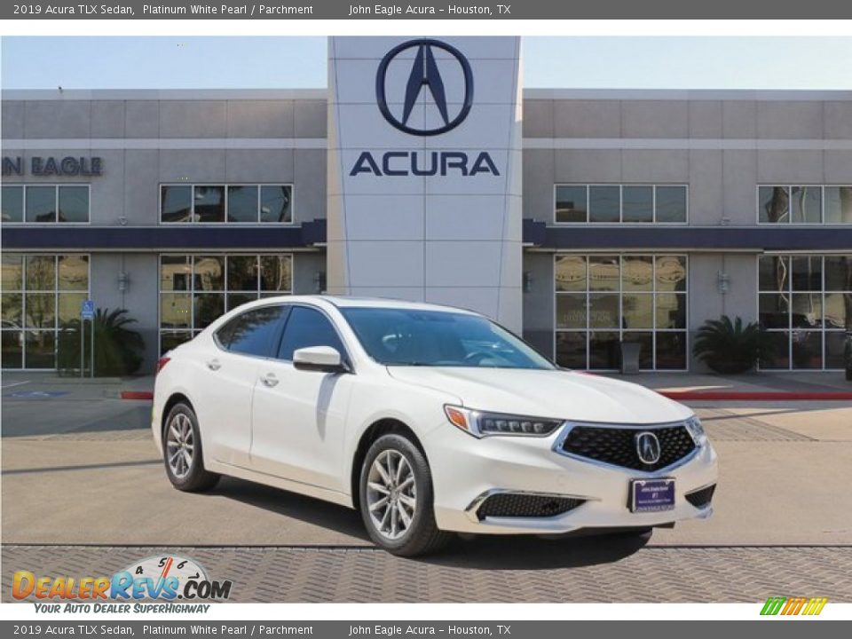 2019 Acura TLX Sedan Platinum White Pearl / Parchment Photo #1