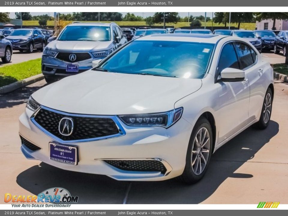 2019 Acura TLX Sedan Platinum White Pearl / Parchment Photo #3