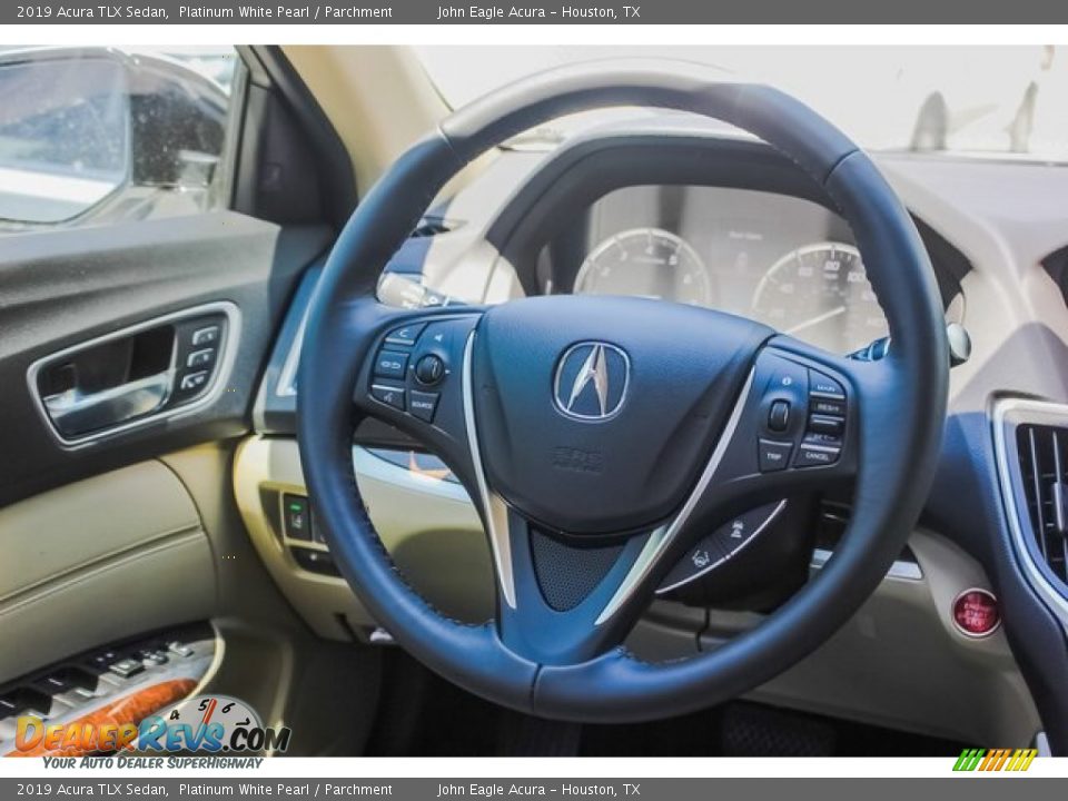 2019 Acura TLX Sedan Platinum White Pearl / Parchment Photo #19