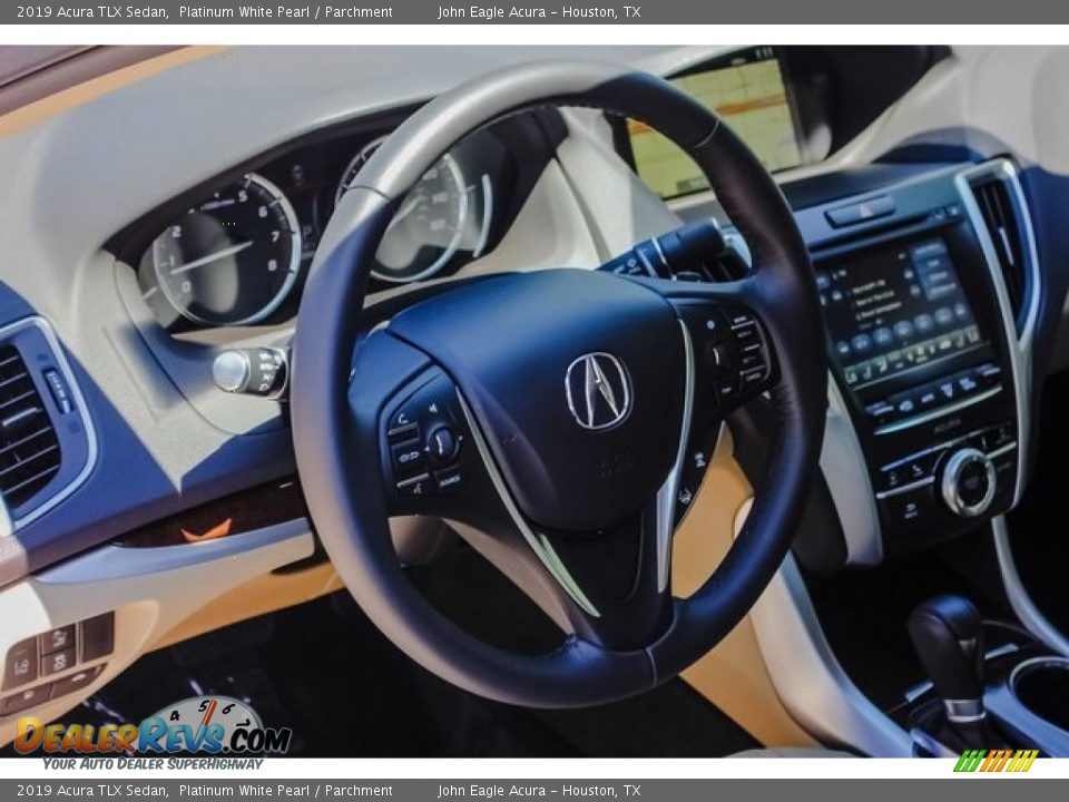2019 Acura TLX Sedan Platinum White Pearl / Parchment Photo #25