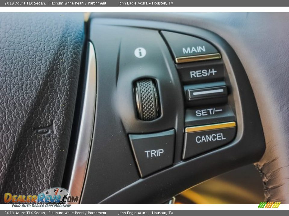 2019 Acura TLX Sedan Platinum White Pearl / Parchment Photo #33