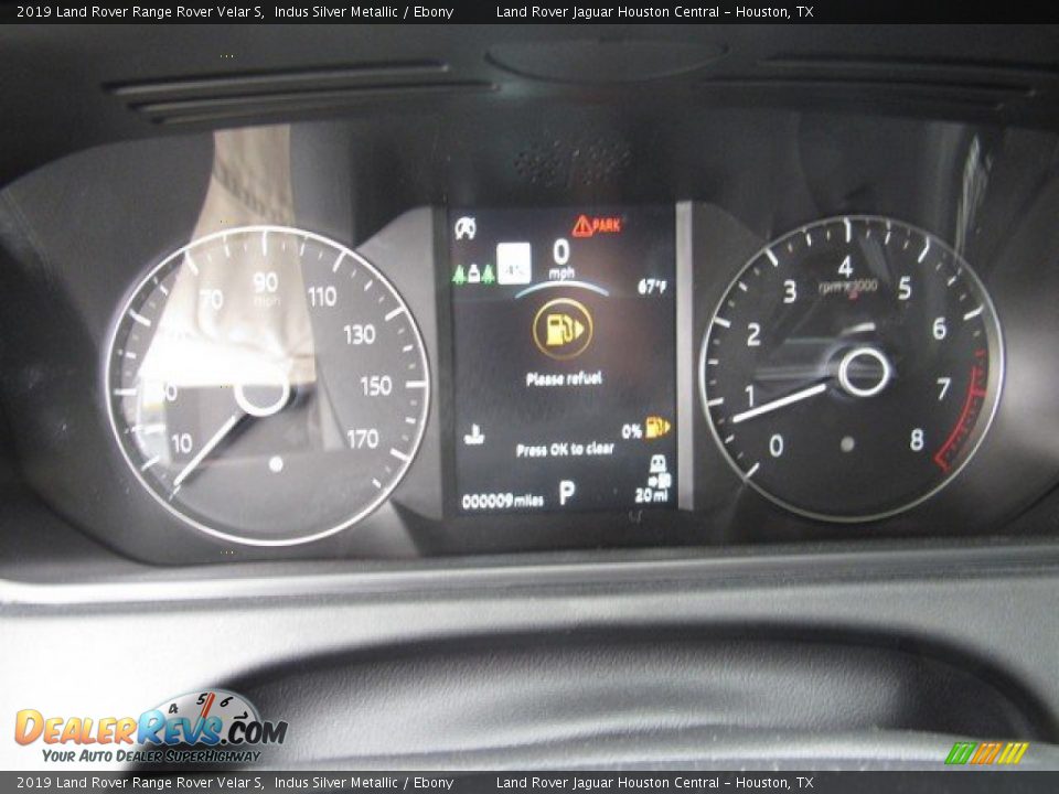 2019 Land Rover Range Rover Velar S Indus Silver Metallic / Ebony Photo #28
