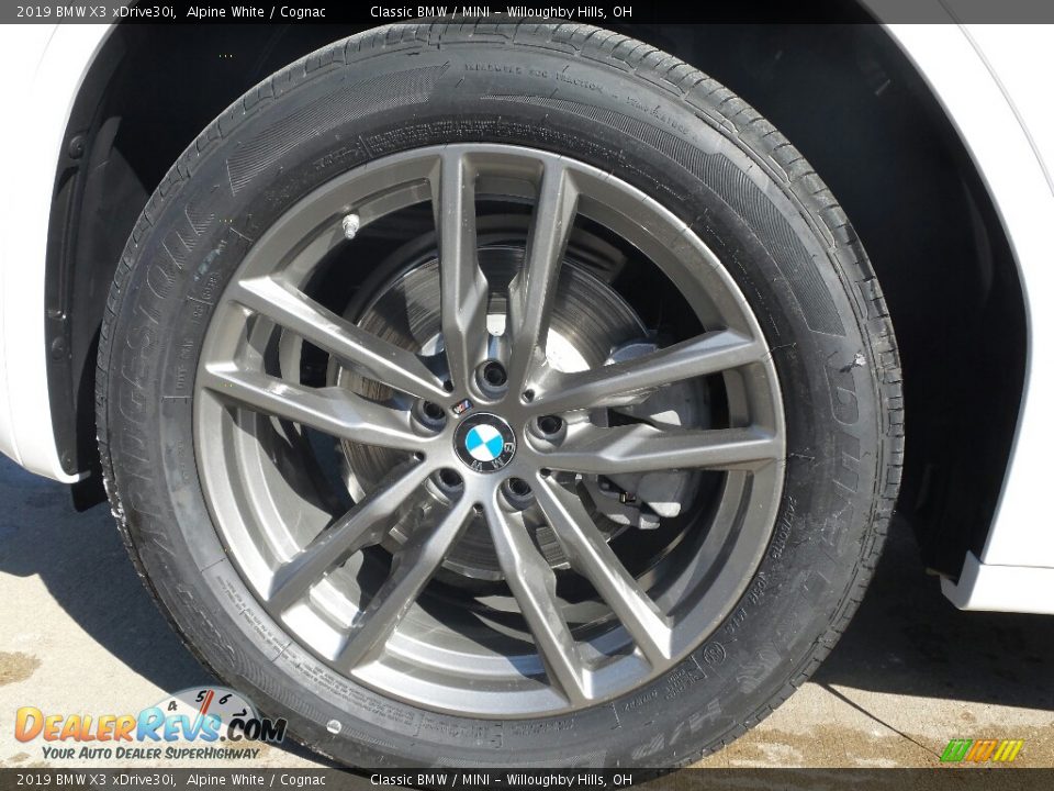 2019 BMW X3 xDrive30i Alpine White / Cognac Photo #3