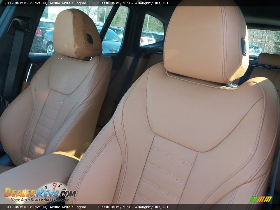 2019 BMW X3 xDrive30i Alpine White / Cognac Photo #4