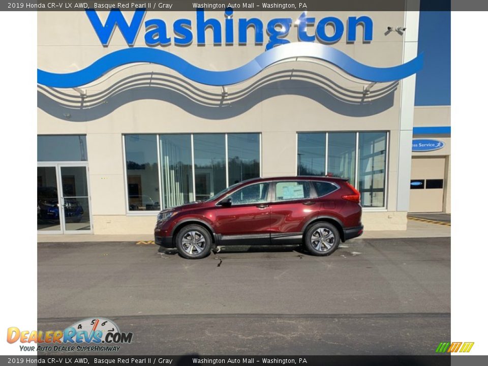 2019 Honda CR-V LX AWD Basque Red Pearl II / Gray Photo #1