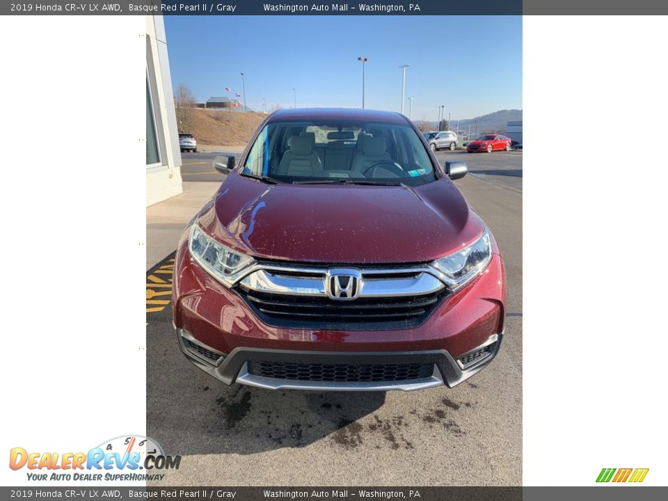 2019 Honda CR-V LX AWD Basque Red Pearl II / Gray Photo #3