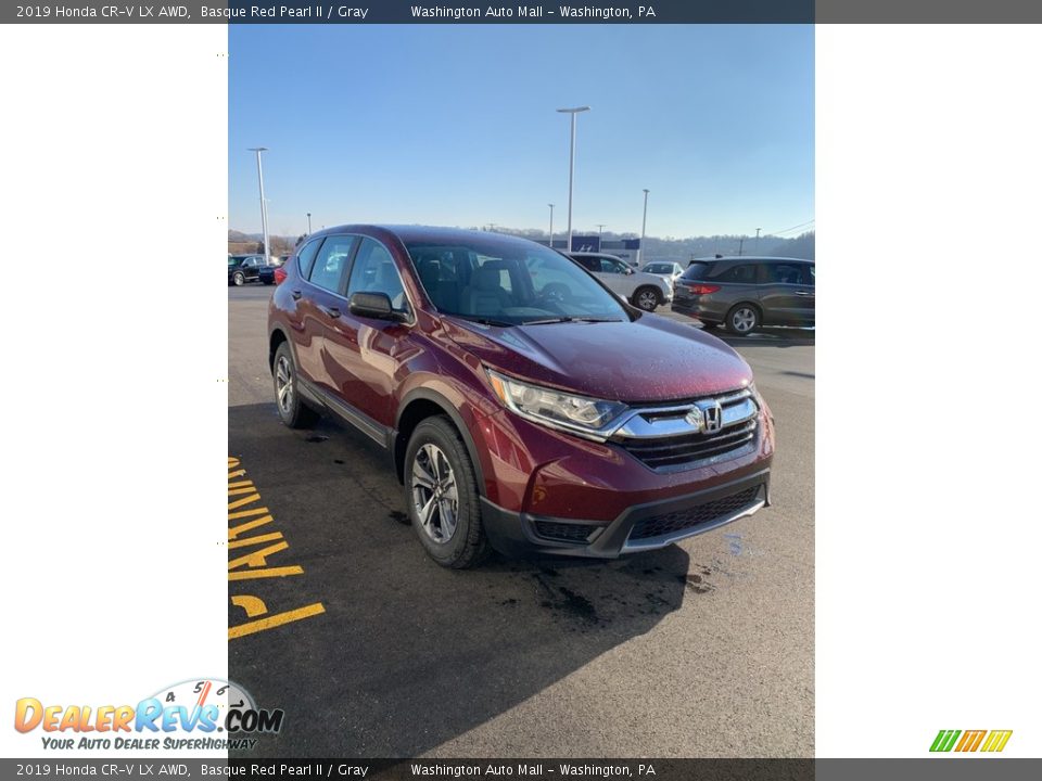 2019 Honda CR-V LX AWD Basque Red Pearl II / Gray Photo #4
