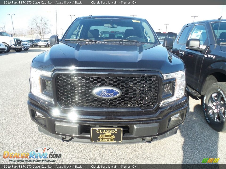2019 Ford F150 STX SuperCab 4x4 Agate Black / Black Photo #2