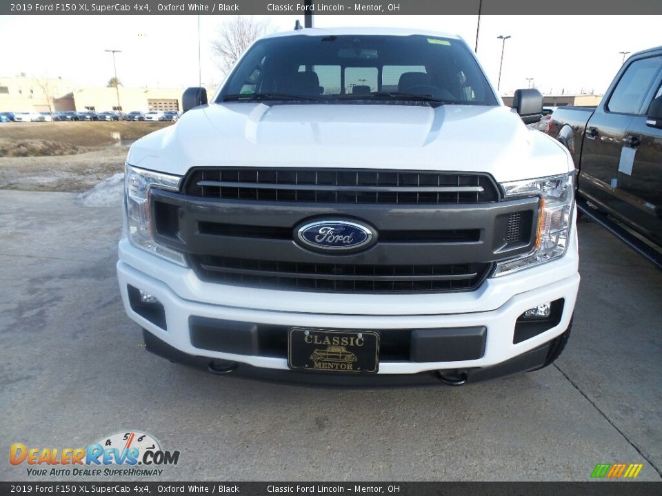 2019 Ford F150 XL SuperCab 4x4 Oxford White / Black Photo #2