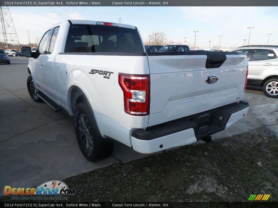 2019 Ford F150 XL SuperCab 4x4 Oxford White / Black Photo #3