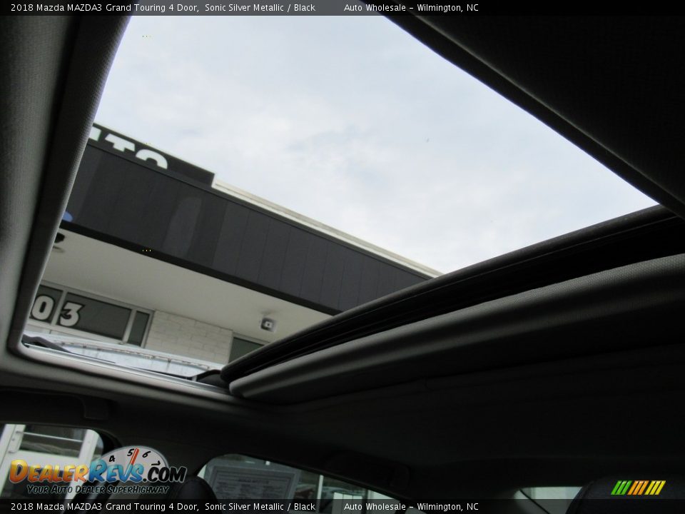 2018 Mazda MAZDA3 Grand Touring 4 Door Sonic Silver Metallic / Black Photo #13