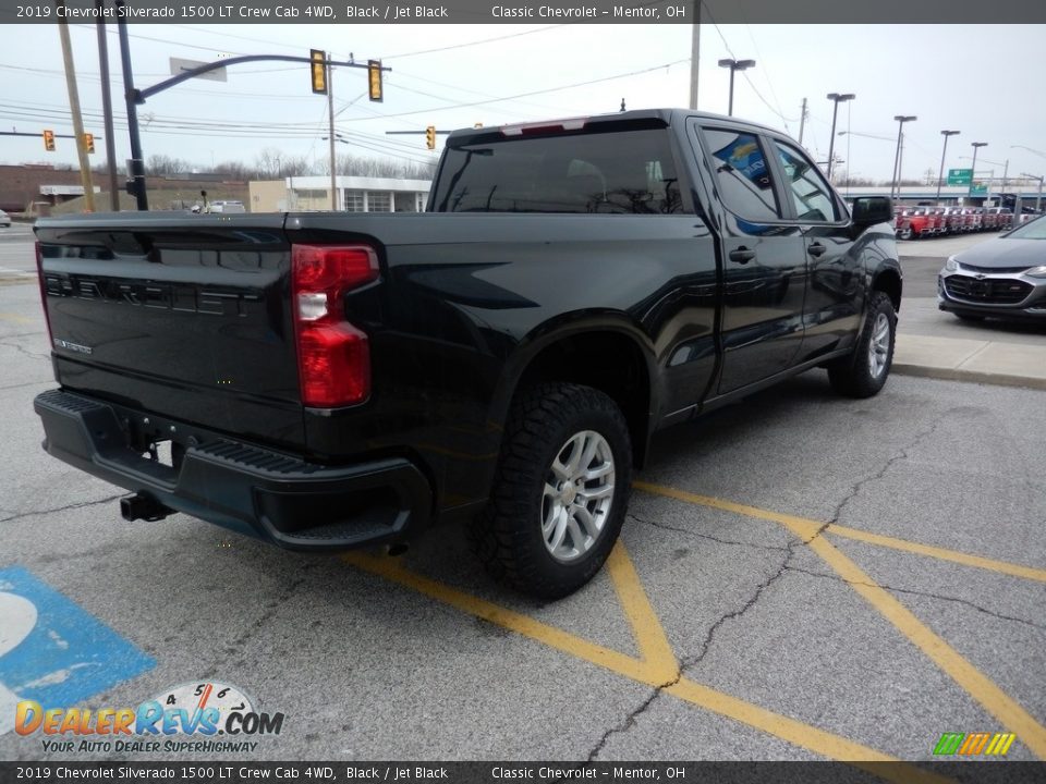 2019 Chevrolet Silverado 1500 LT Crew Cab 4WD Black / Jet Black Photo #4