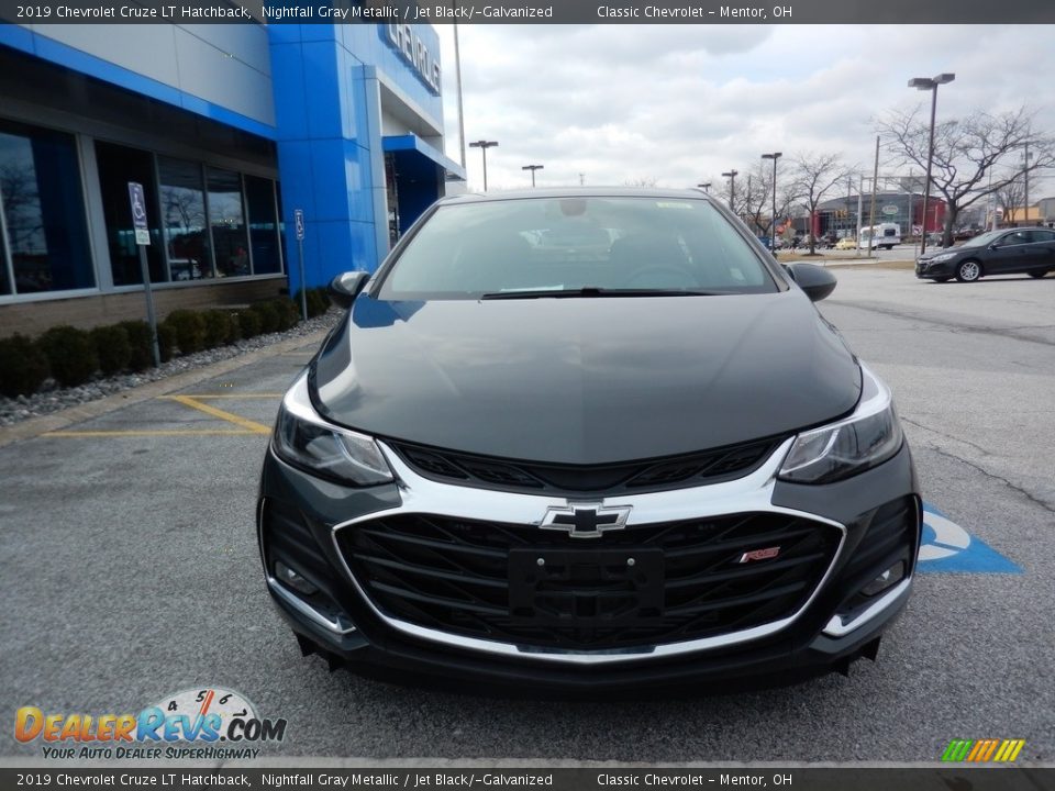 2019 Chevrolet Cruze LT Hatchback Nightfall Gray Metallic / Jet Black/­Galvanized Photo #2