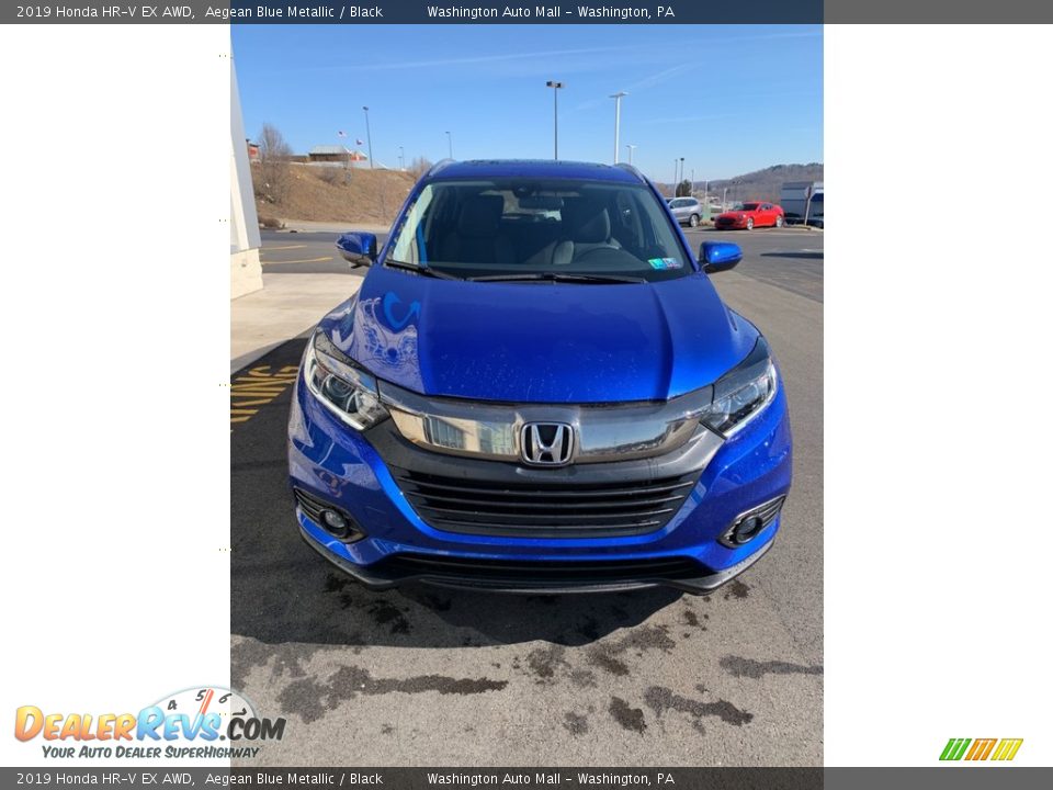 2019 Honda HR-V EX AWD Aegean Blue Metallic / Black Photo #3
