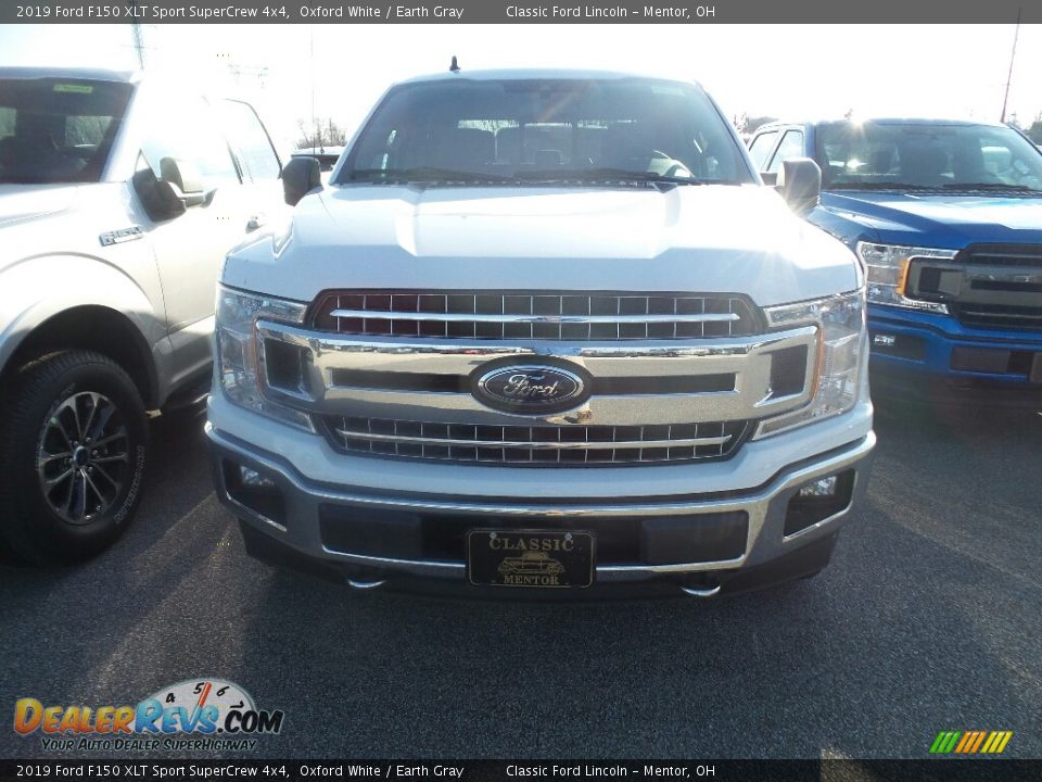 2019 Ford F150 XLT Sport SuperCrew 4x4 Oxford White / Earth Gray Photo #2