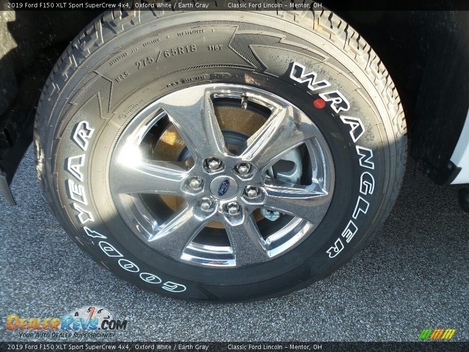 2019 Ford F150 XLT Sport SuperCrew 4x4 Oxford White / Earth Gray Photo #3