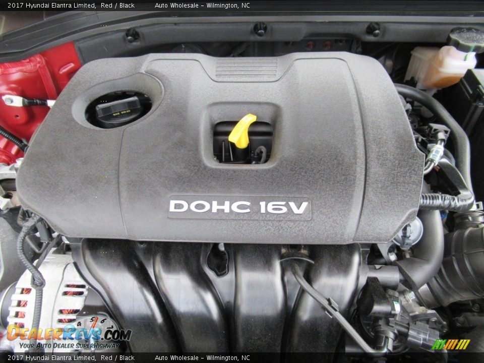 2017 Hyundai Elantra Limited Red / Black Photo #6