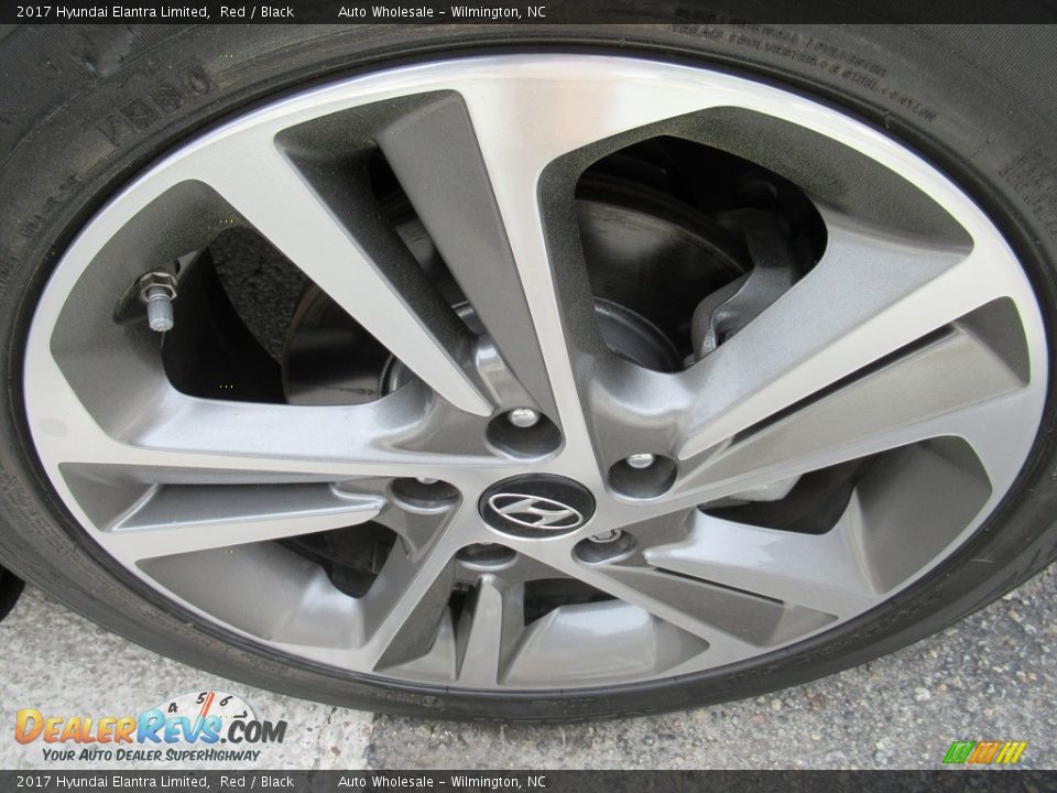 2017 Hyundai Elantra Limited Red / Black Photo #7