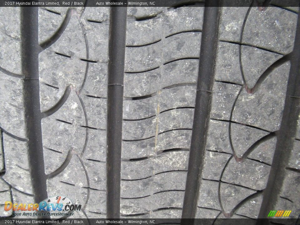 2017 Hyundai Elantra Limited Red / Black Photo #8