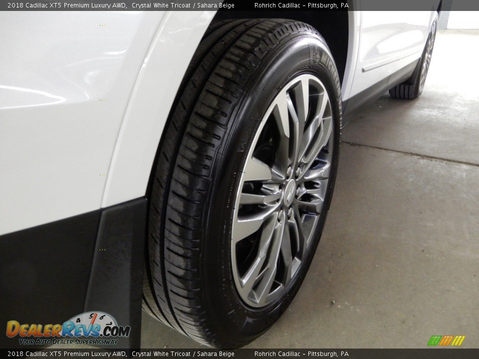 2018 Cadillac XT5 Premium Luxury AWD Crystal White Tricoat / Sahara Beige Photo #12