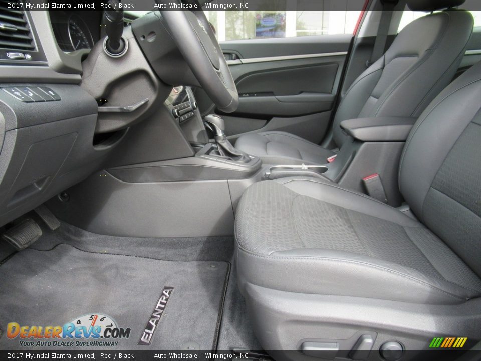 2017 Hyundai Elantra Limited Red / Black Photo #9