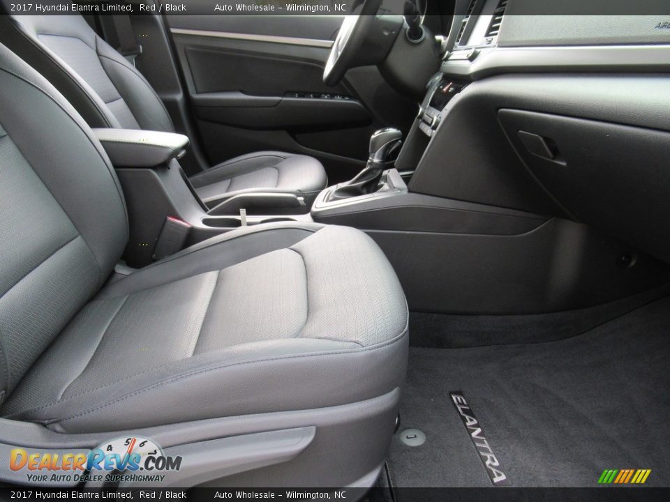 2017 Hyundai Elantra Limited Red / Black Photo #11