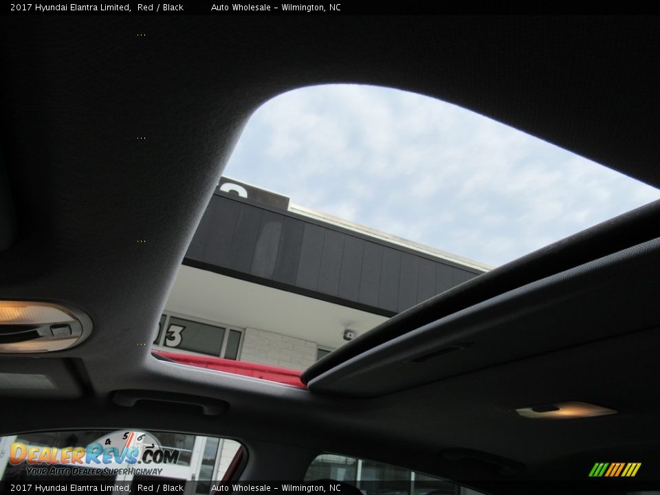 2017 Hyundai Elantra Limited Red / Black Photo #13