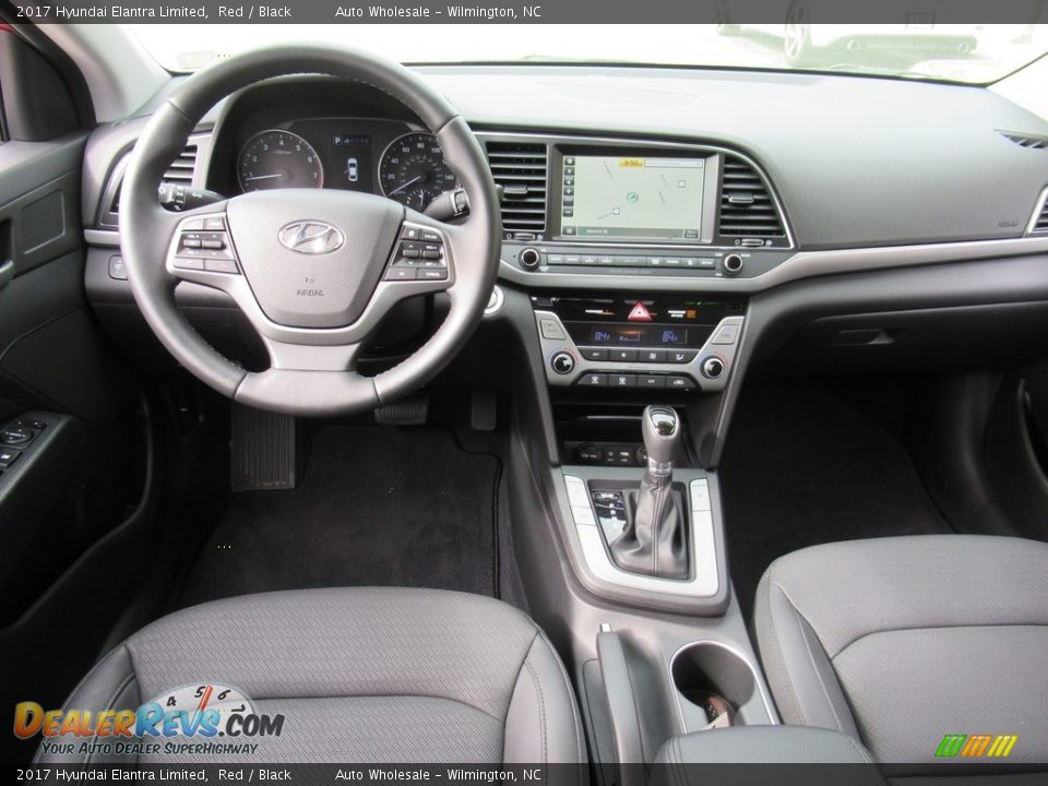 2017 Hyundai Elantra Limited Red / Black Photo #14