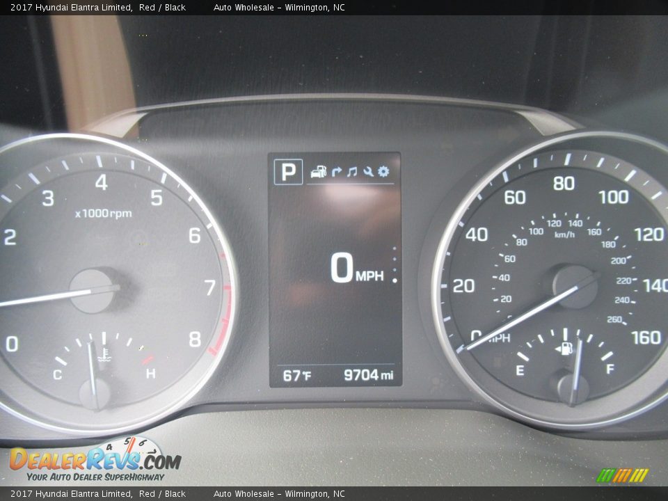 2017 Hyundai Elantra Limited Red / Black Photo #15