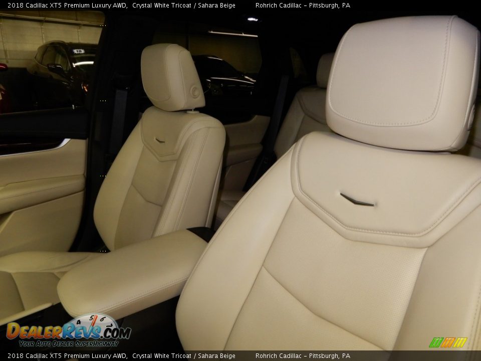 2018 Cadillac XT5 Premium Luxury AWD Crystal White Tricoat / Sahara Beige Photo #17