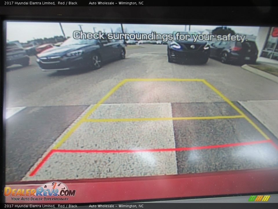 2017 Hyundai Elantra Limited Red / Black Photo #17